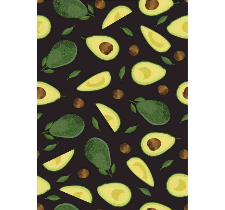 Papier peint cuisine motif avocat - TenStickers