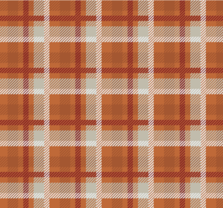 Papier peint salon chaleur à motif tartan - TenStickers
