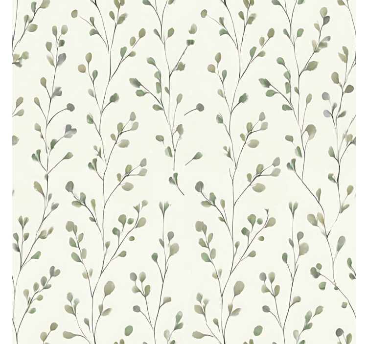 Papier peint salon fleurs délicates - TenStickers