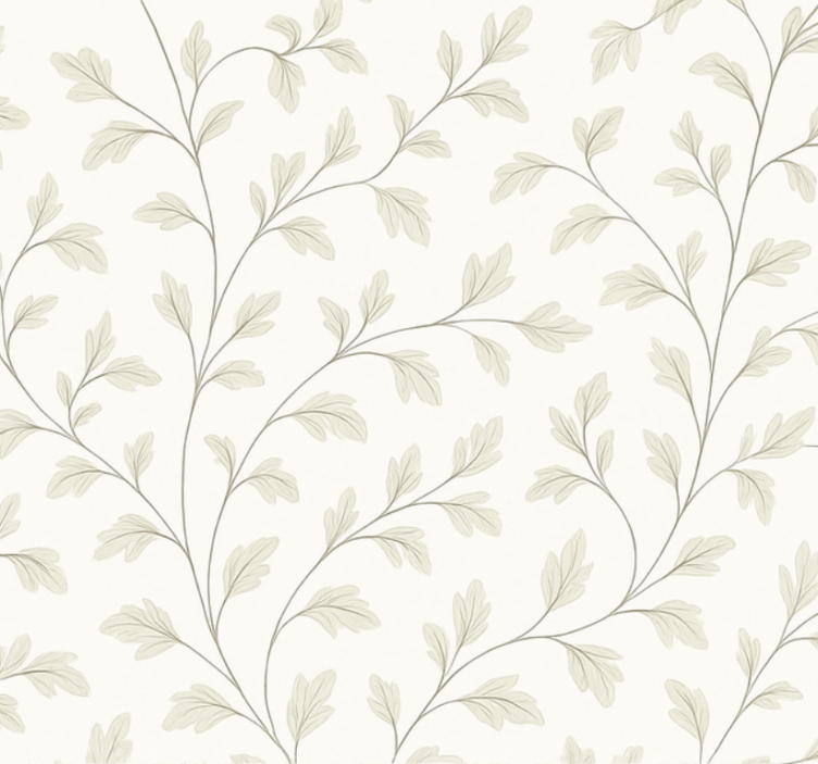 Papier peint salon feuille subtile - TenStickers