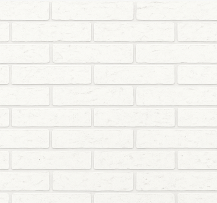 Papier peint salon briques blanches simples - TenStickers