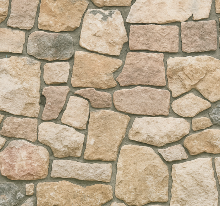 Papier peint salon motif pierre beige - TenStickers