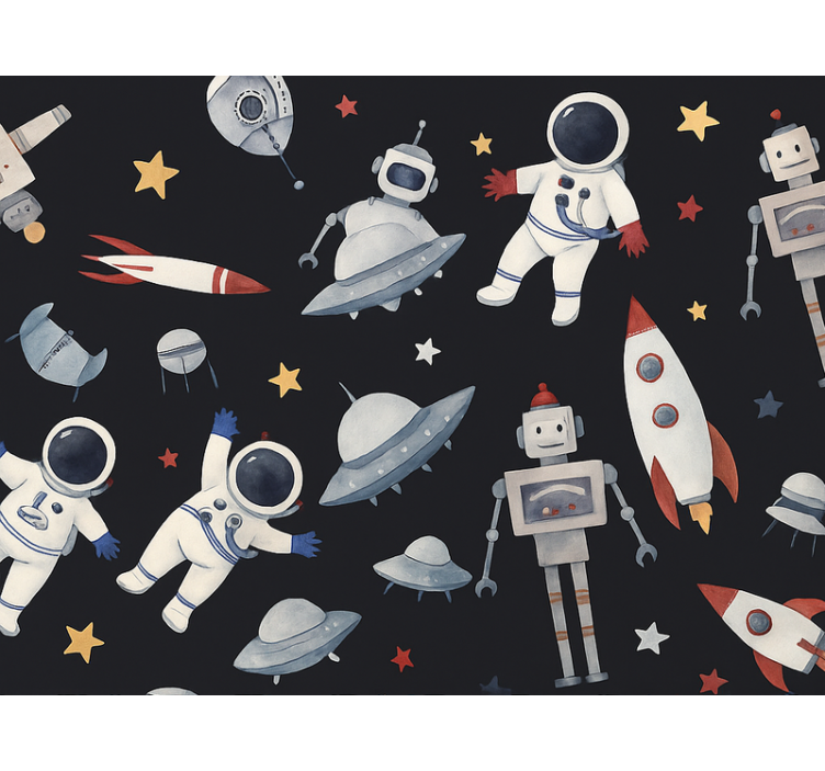 Papier peint chambre enfant univers enfantin - TenStickers