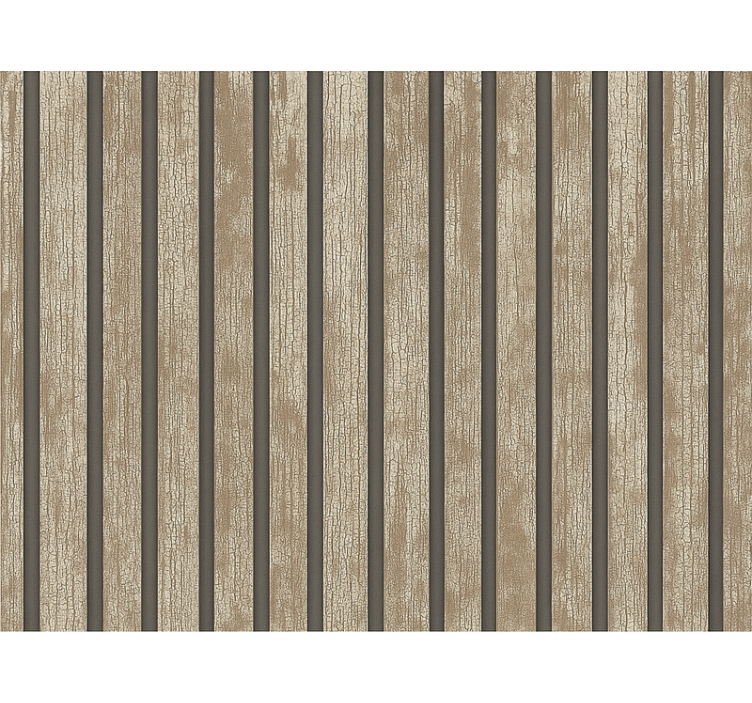Papier peint salon bois rustique - TenStickers