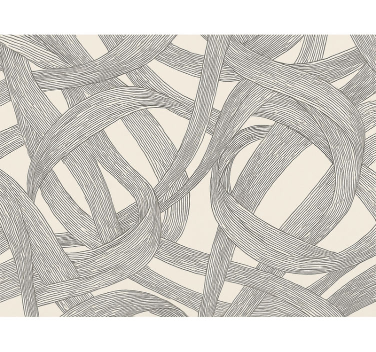 Papier peint salon fresques abstraites modernes - TenStickers