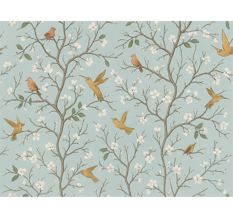 Papier peint chambre adulte printemps Élégant - TenStickers