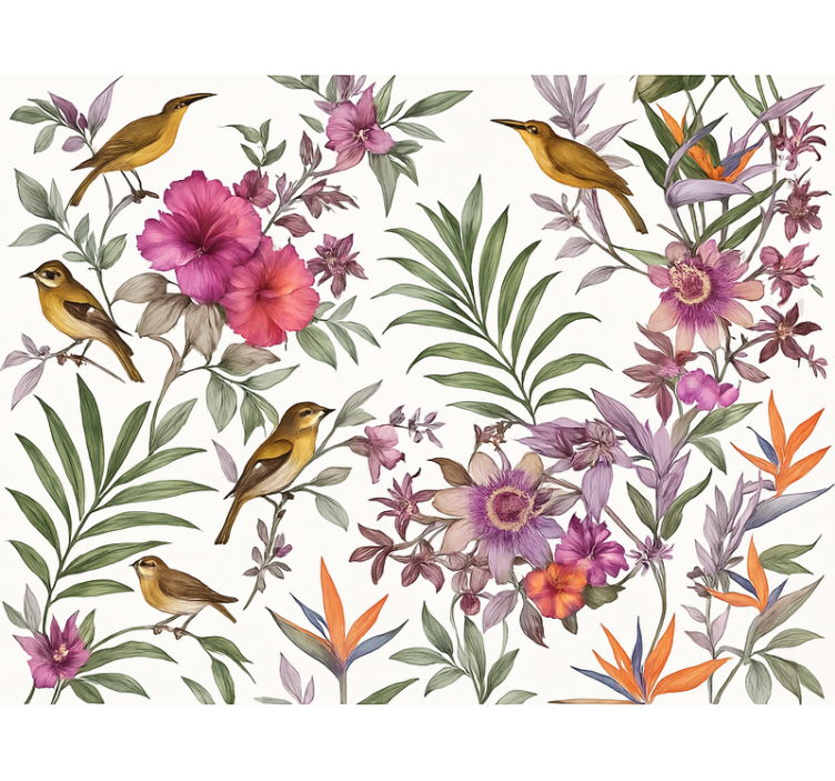 Papier peint chambre adulte forêt colorée - TenStickers