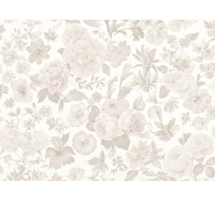 Papier peint chambre adulte fleurs vintage - TenStickers