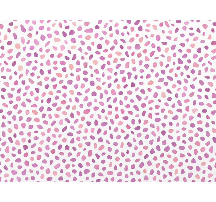 Papier peint abstrait terrazzo rose à motifs - TenStickers