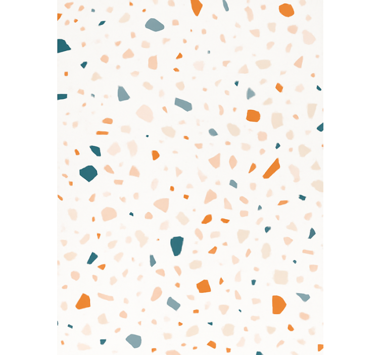 Papier peint abstrait Éclats turquoise et terracotta - TenStickers