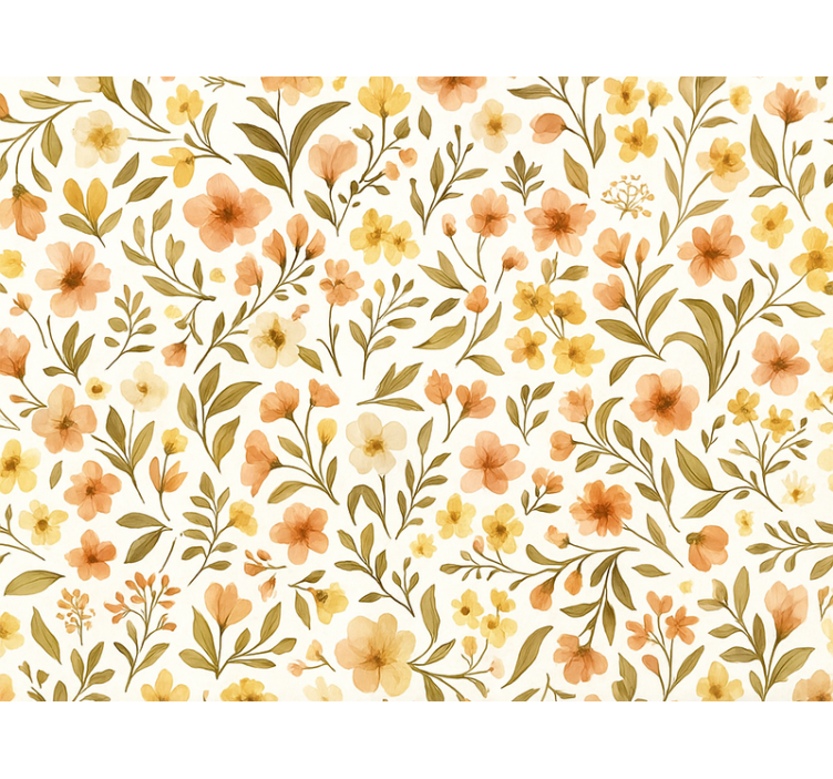 Papier peint chambre adulte fleurs vintage florales - TenStickers