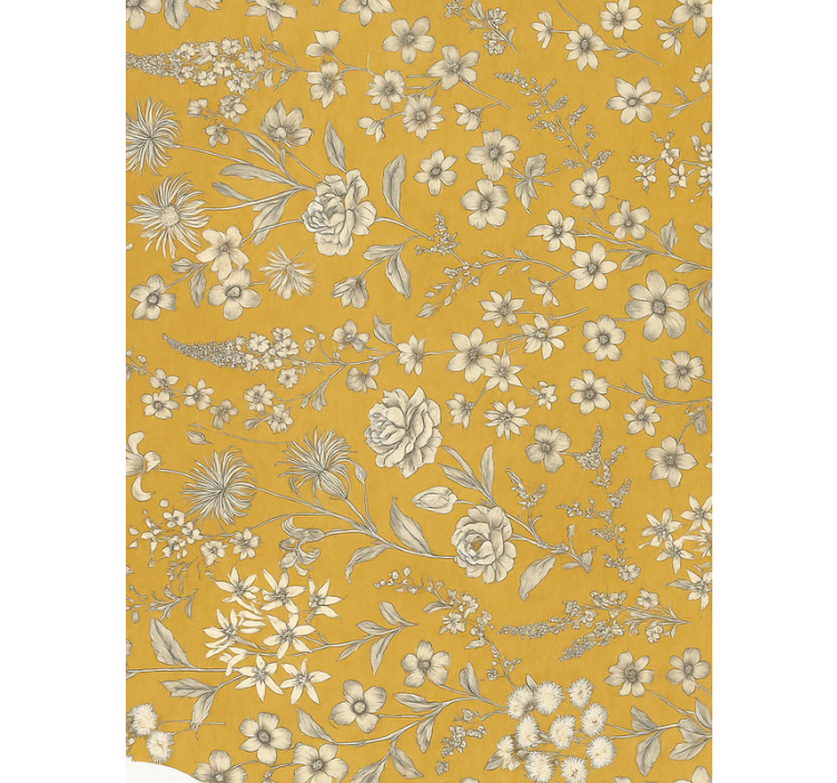 Papier peint chambre adulte motif floral vintage - TenStickers