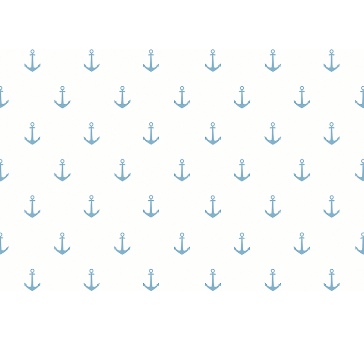 Papier peint chambre enfant design ancre bleue - TenStickers