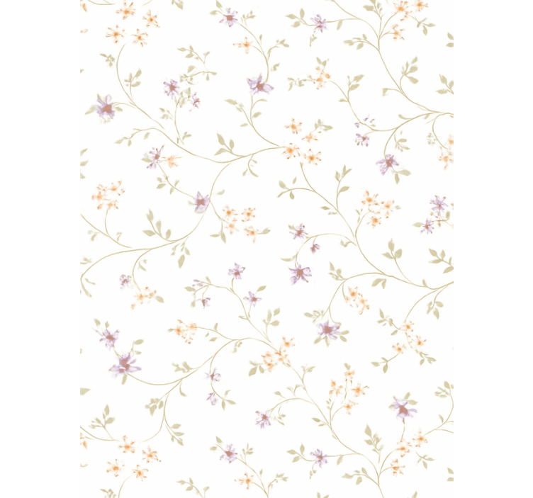 Papier peint chambre enfant design floral simple - TenStickers