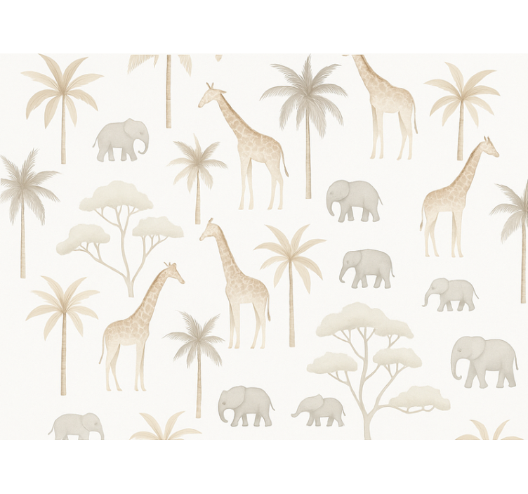 Papier peint chambre enfant savane pour enfants - TenStickers