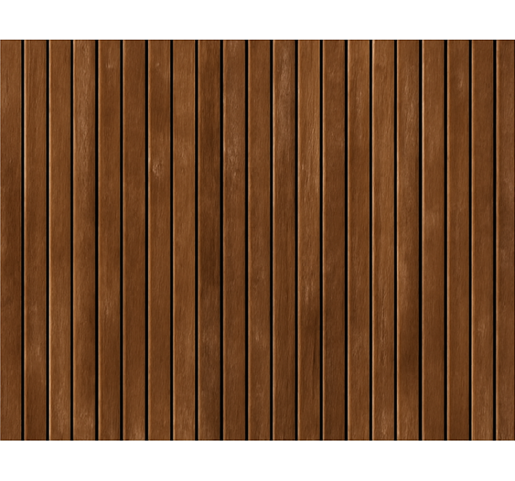 Papier peint salon lattes en bois marron foncé - TenStickers