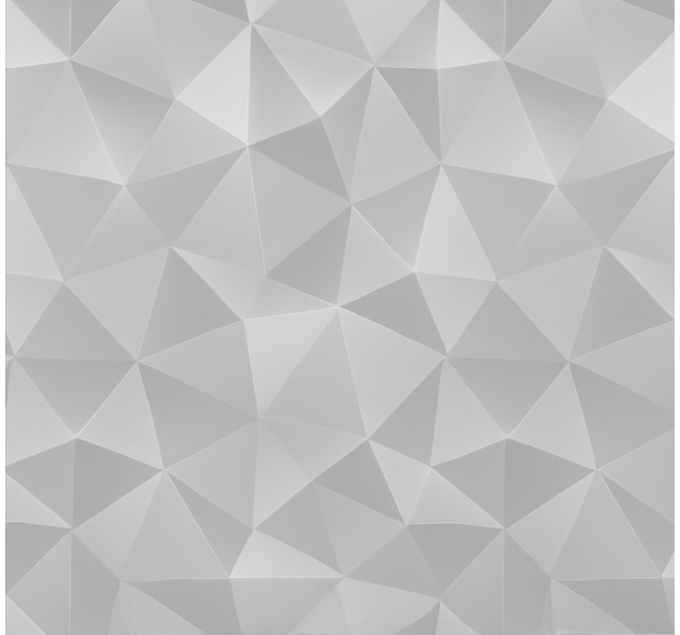 Papier peint salon triangles 3d gris clair - TenStickers