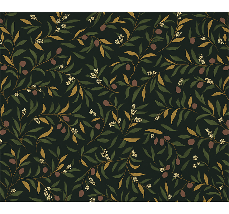 Papier peint chambre adulte design floral simple répétitif - TenStickers