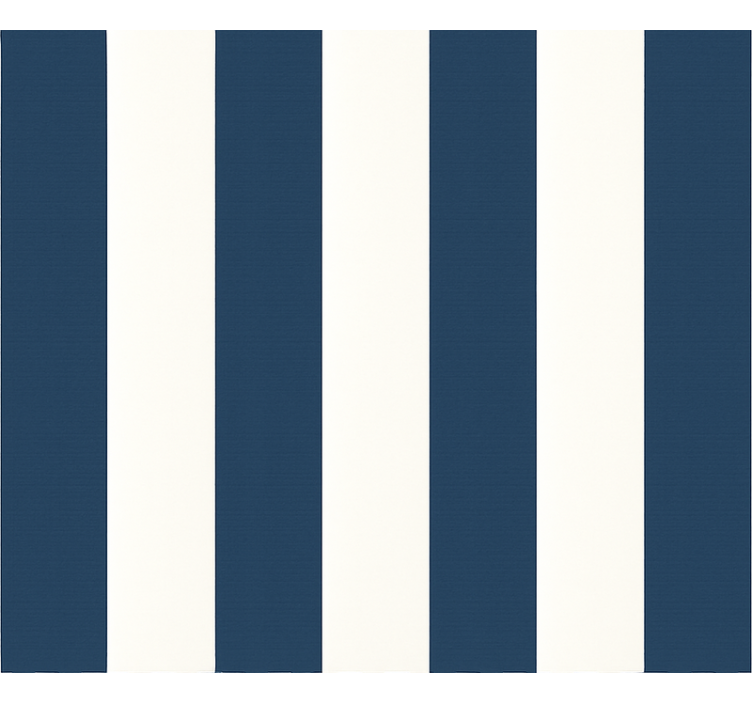 Papier peint chambre enfant rayures épaisses bleu et blanc - TenStickers