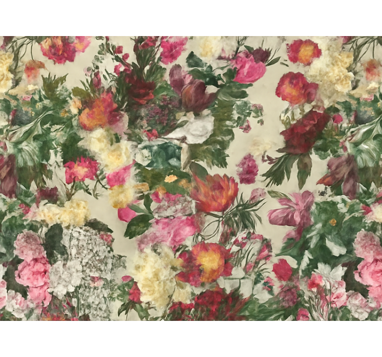 Papier peint chambre adulte design fleurs vintage - TenStickers