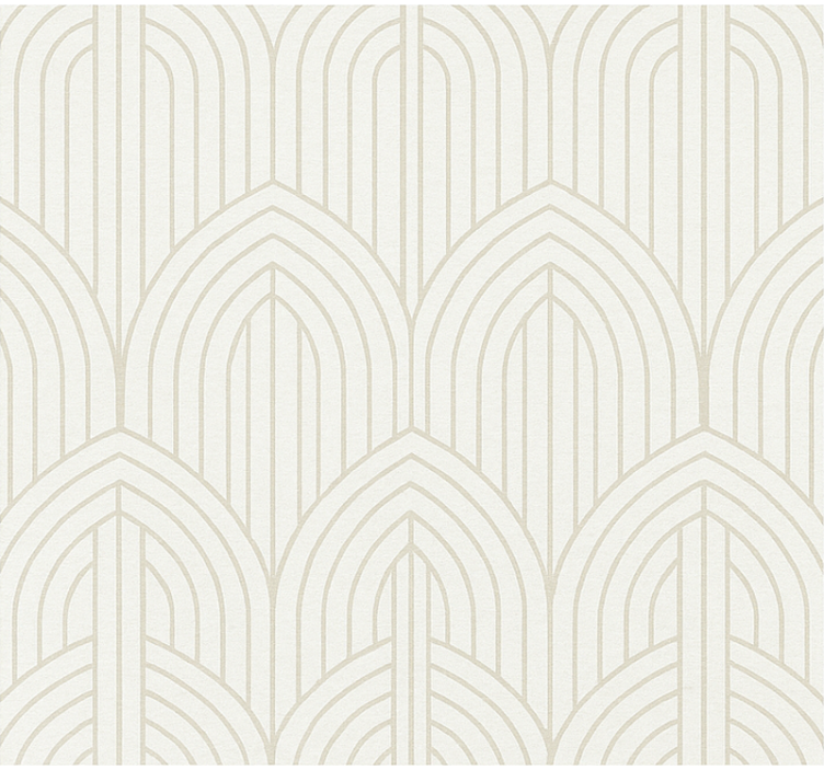 Papier peint salon design bois blanc - TenStickers