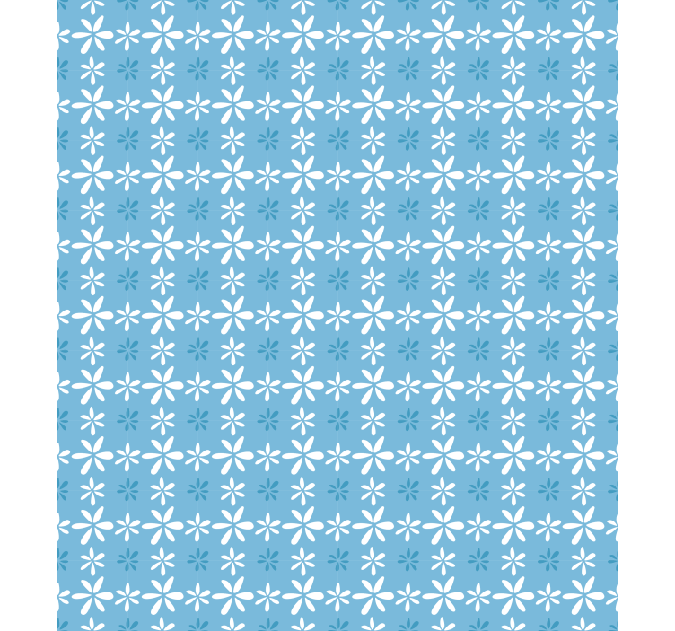 Papier peint floral fleurs de marguerite blanches - TenStickers