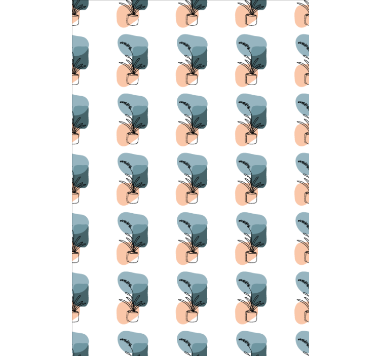 Papier peint floral design d'orchidées minimalistes - TenStickers