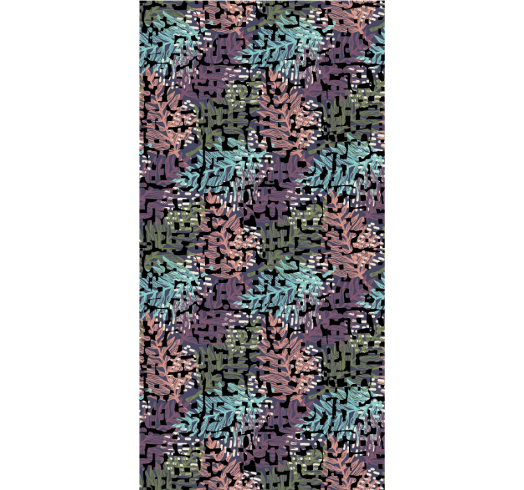 Papier peint fleurs flore éclatante et colorée - TenStickers