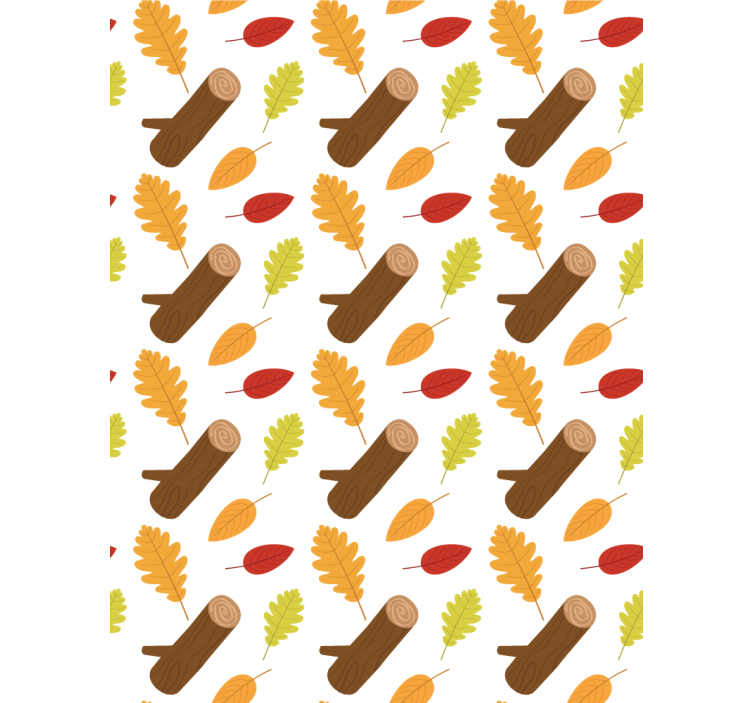 Papier peint fleurs arbres multicolores différents - TenStickers