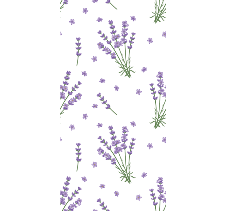 Papier peint fleurs lavande provençale - TenStickers