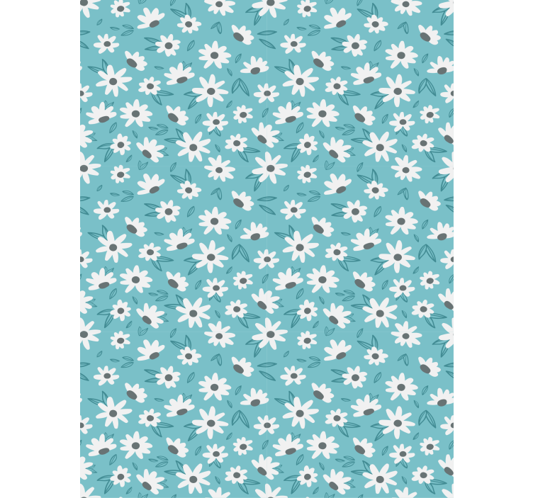 Papier peint fleurs style vintage chic - TenStickers