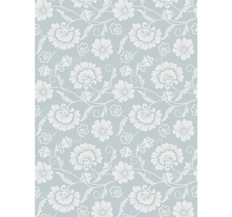 Papier peint fleurs imprimé floral "granny chic" - TenStickers