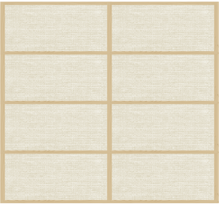 Papier peint chambre adulte structure de panneau japonais - TenStickers