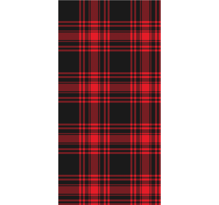 Papier peint chambre adulte motif tartan - TenStickers