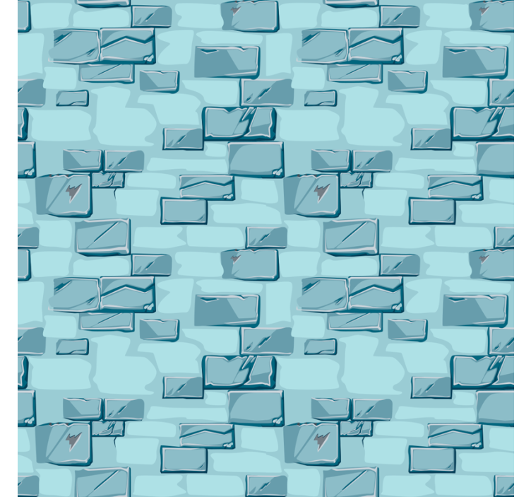 Papier peint chambre adulte briques en pierre bleue - TenStickers