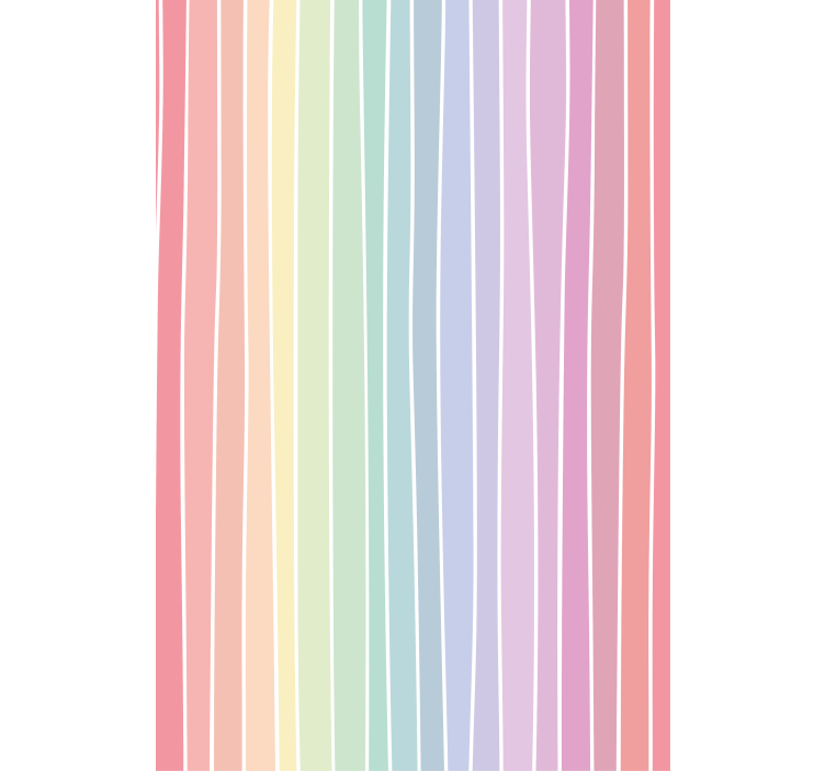 Papier peint chambre adulte rayures pastel douces - TenStickers
