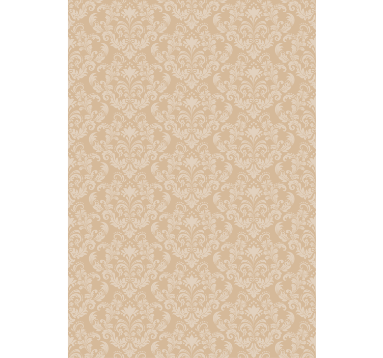 Papier peint chambre adulte motif damassé beige - TenStickers