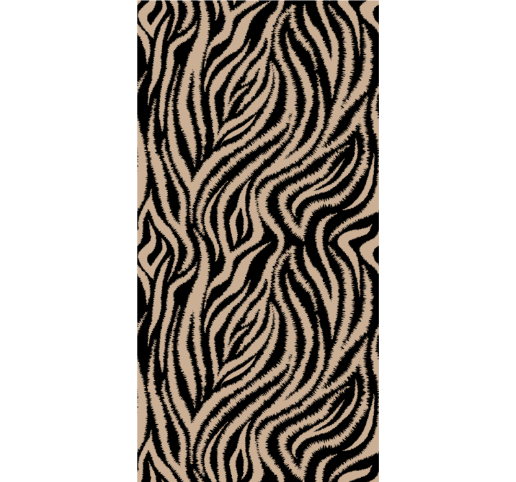 Papier peint chambre adulte motif rayures zèbre - TenStickers