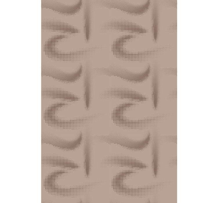 Papier peint chambre adulte motif courbé marron - TenStickers