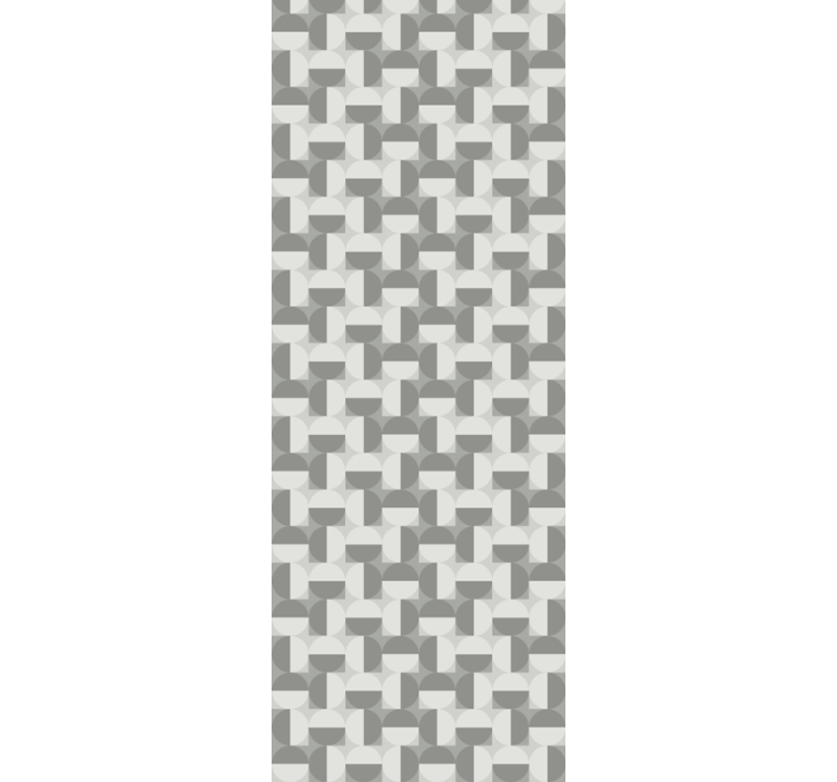 Papier peint chambre motif cercles gris style nordique - TenStickers