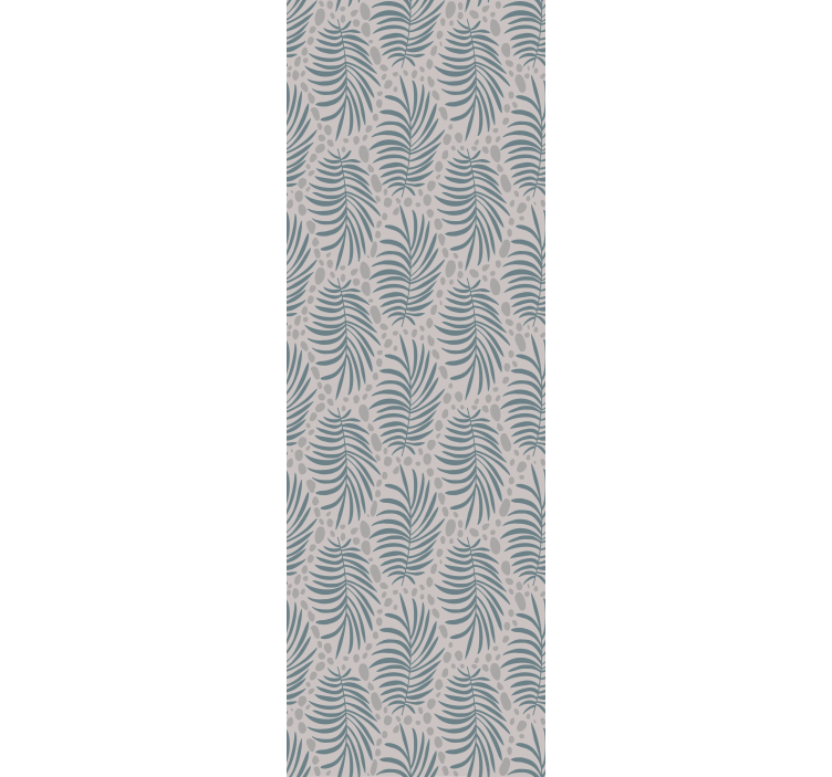 Papier peint chambre motif hamptons tropical bleu - TenStickers