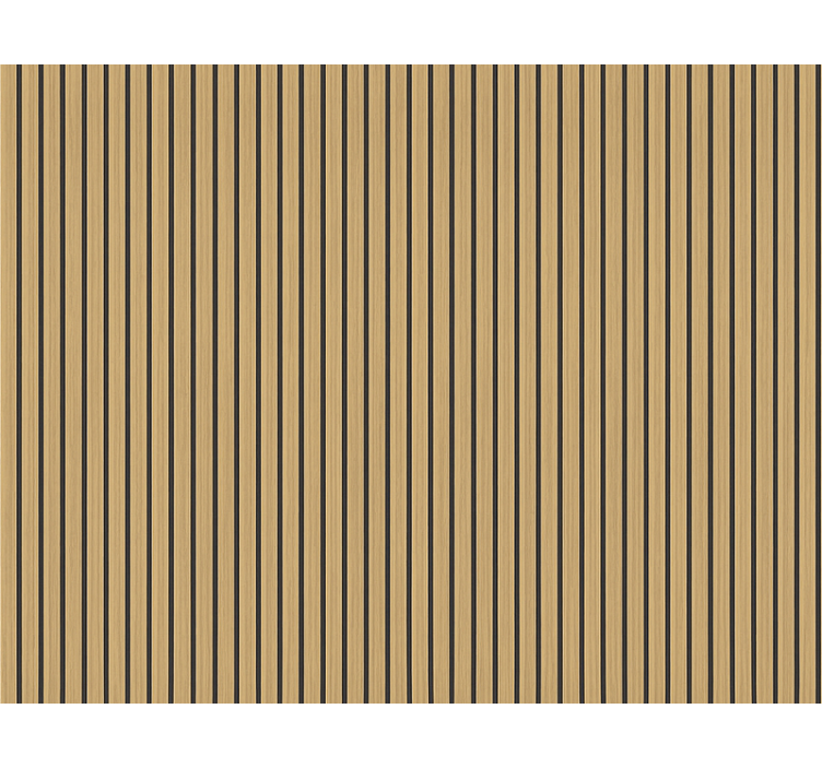 Papier peint chambre rayures chêne moderne - TenStickers