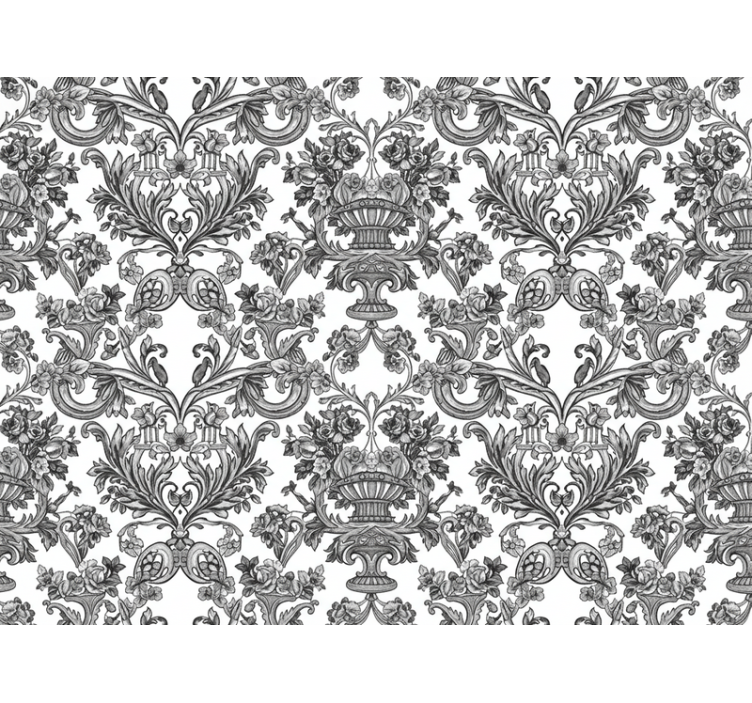 Papier peint baroque jardin secret ombragé - TenStickers