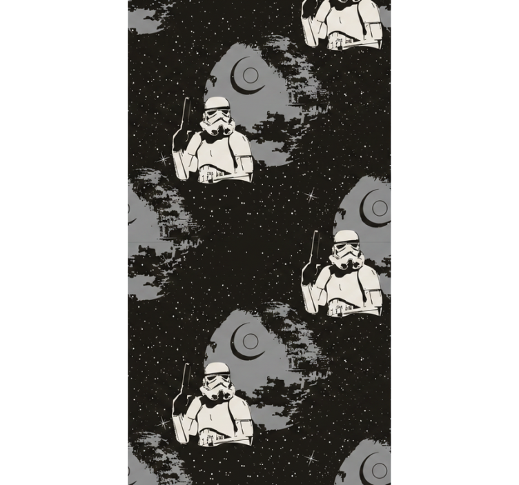Papier peint chambre motif typique de stormtrooper - TenStickers
