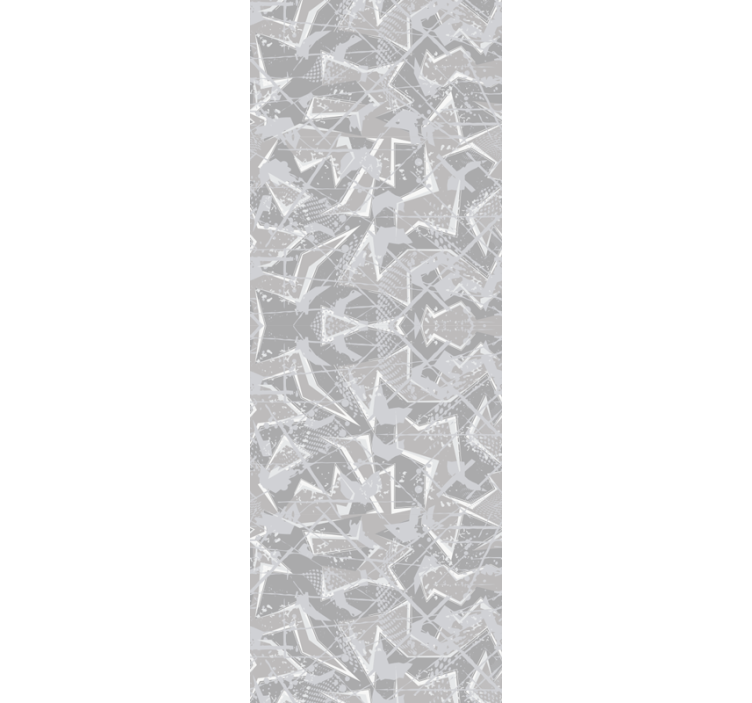 Papier peint chambre motifs fins gris années 80 - TenStickers