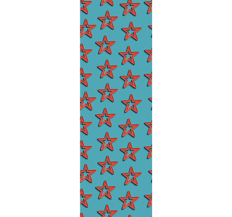 Papier peint chambre motif étoiles rétro géométrique - TenStickers