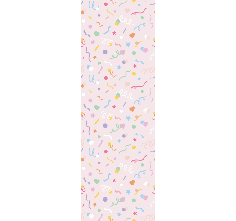 Papier peint chambre motif confetti pastel mignon - TenStickers