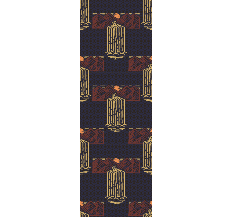 Papier peint chambre cascade abstraite africaine - TenStickers