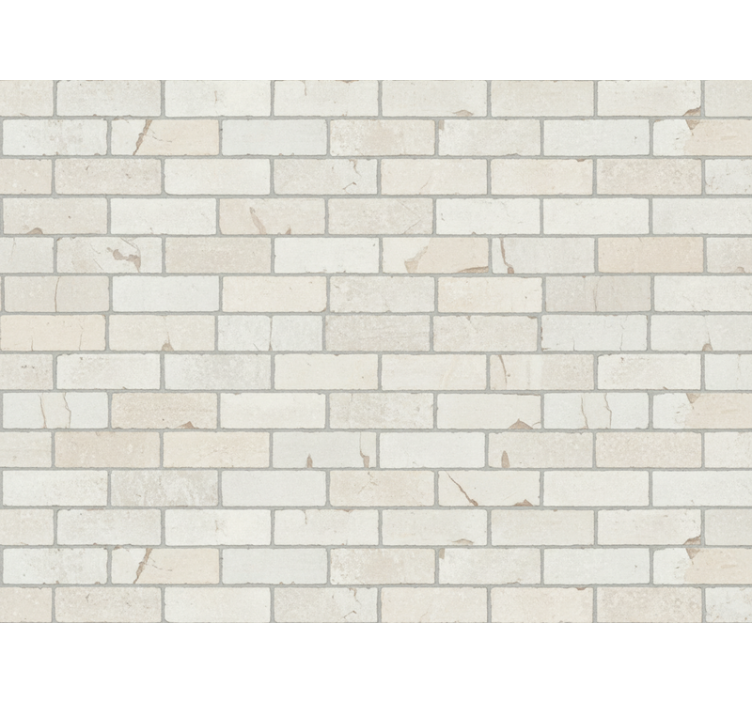 Papier peint industriel briques claires - TenStickers