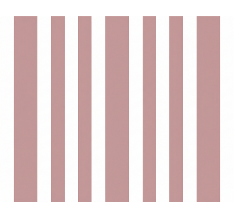 Papier peint ligne verticale rayures roses et blanches - TenStickers